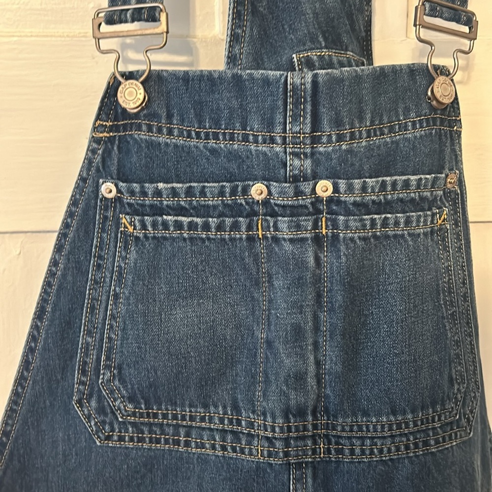 GAP denim slouchy overalls size M - Picture 2 of 6